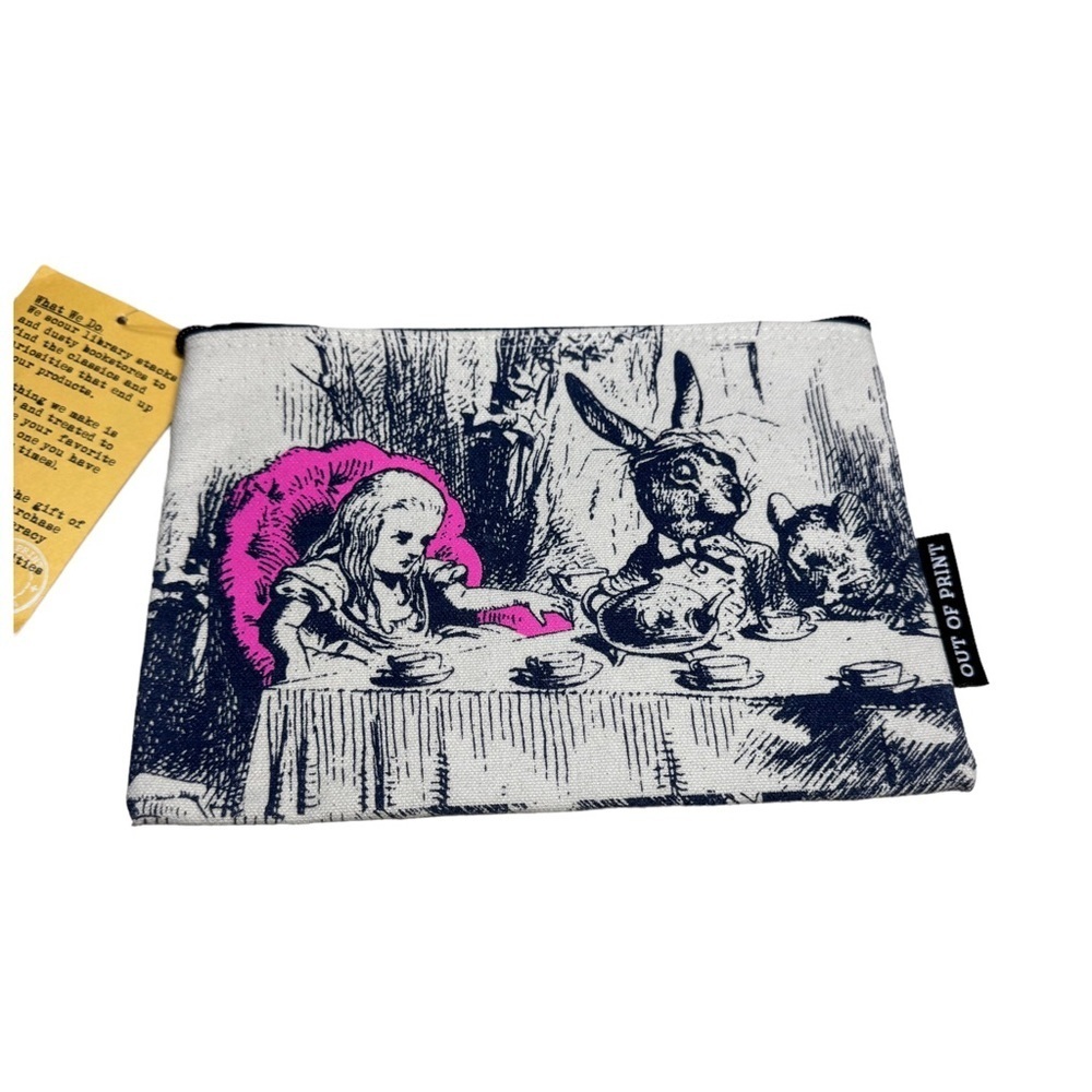 NWT Out Of Print Alice In Wonderland Canvas Tote